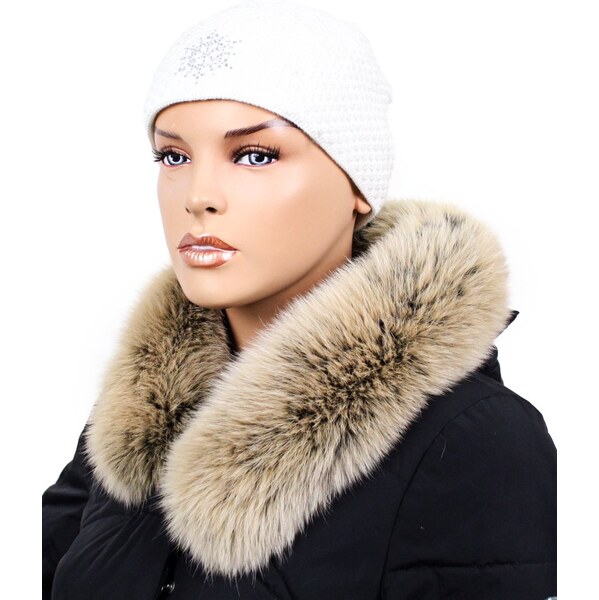 Sikora Kožušinový lem na kapucňu - golier líška snowtop čierno - 66092434