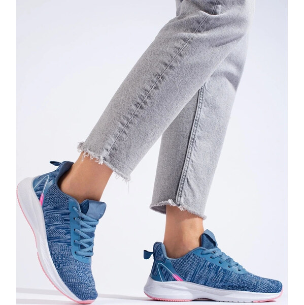 SHELOVET MODRÉ TEXTILNÉ ŠPORTOVÉ TOPÁNKY B05-2LT.BL 66146316