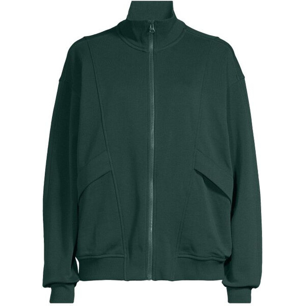 CASALL Pohodlný sveter na zips zelený 66095092