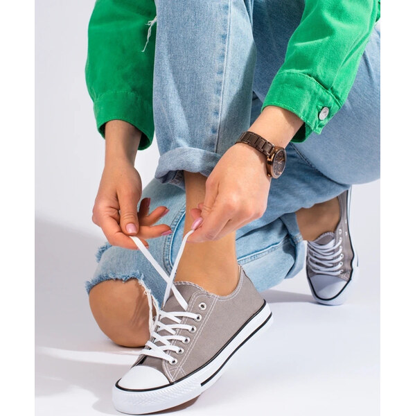 Sivé dámske tenisky Shelovet ZC-2G 66147212