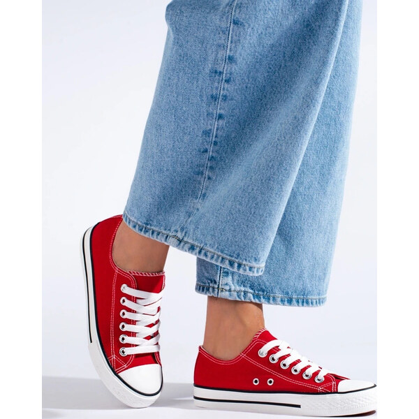 Červené klasické tenisky Shelovet 119-7R 66147225