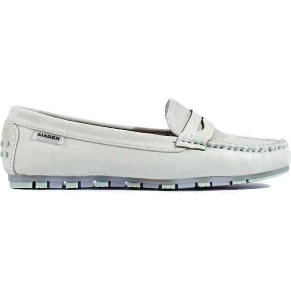 SHELOVET Semišové mintové mokasíny M500-7MI 66147261