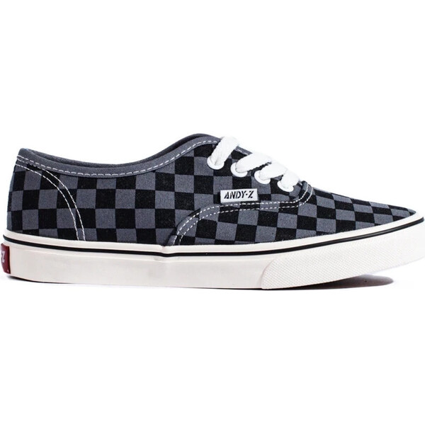 SHELOVET Čierno-sivé kárované tenisky AW020551G/B 66147263