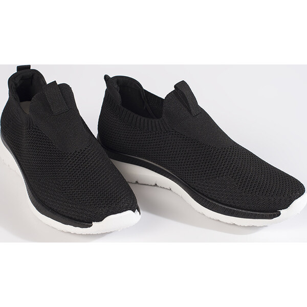 SHELOVET Čierne nazúvacie športové topánky so vzorom 804B 66148307