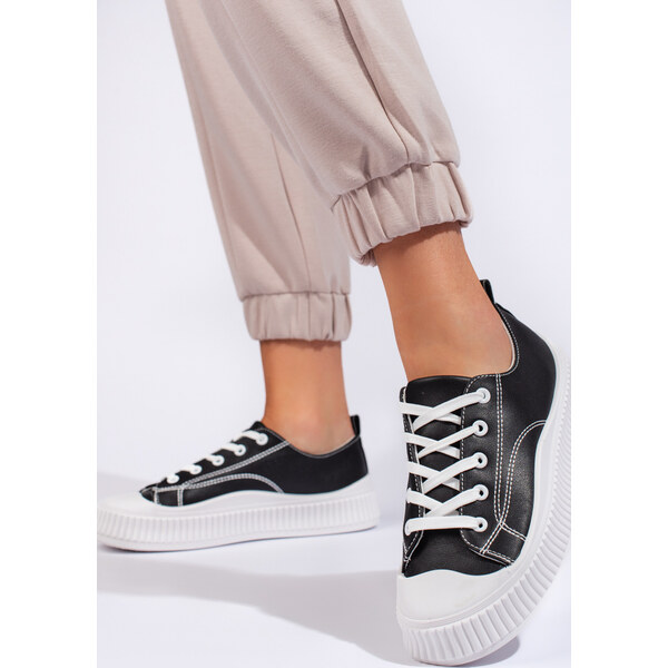 SHELOVET Čierne dámske tenisky XY2755-1B 66148368