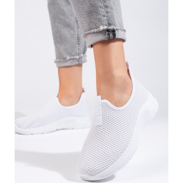 SHELOVET Biele textilné športové topánky NB661W 66148516