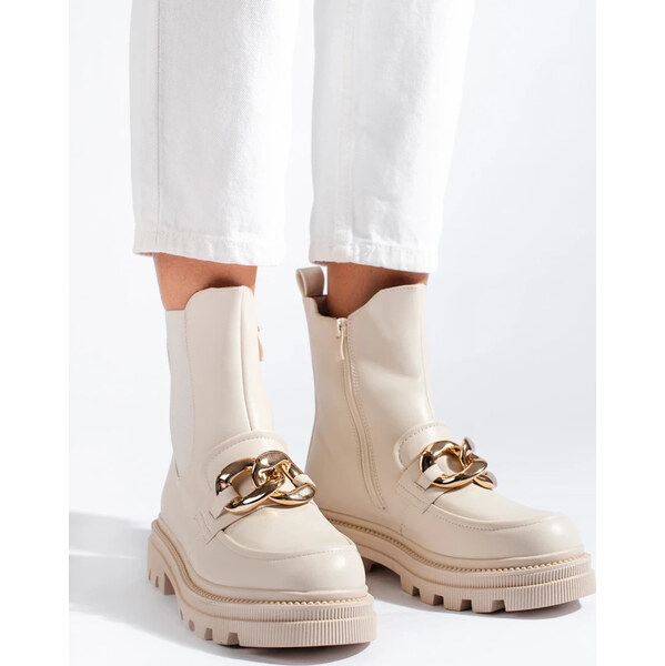 SHELOVET KRÉMOVÉ WORKERY NA PLATFORME 0-9BE 66148710