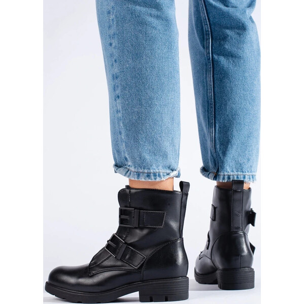 SHELOVET ČIERNE CASUALOVÉ WORKERY 88018-2B 66148716