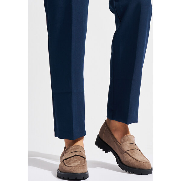 SHELOVET Béžové semišové dámske mokasíny GD-XR-381B-KH 66148732