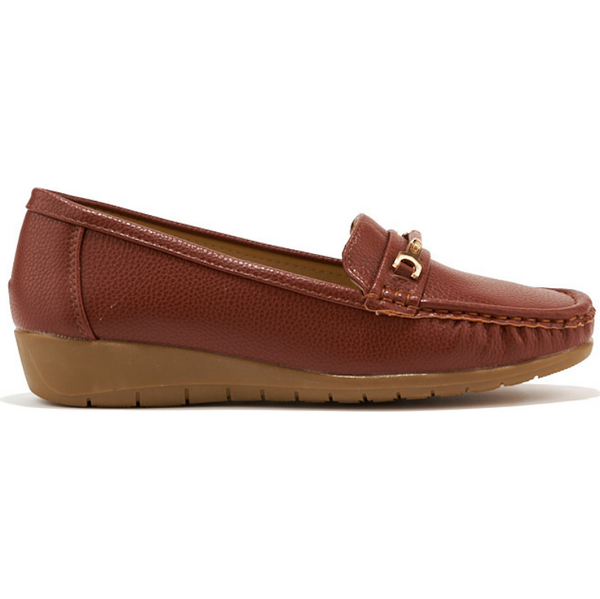 SHELOVET Hnedé zdobené mokasíny RQ030C 66148746