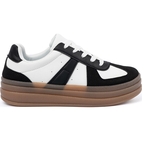 SHELOVET Čierno-biele dámske sneakersy X3032B 66149756