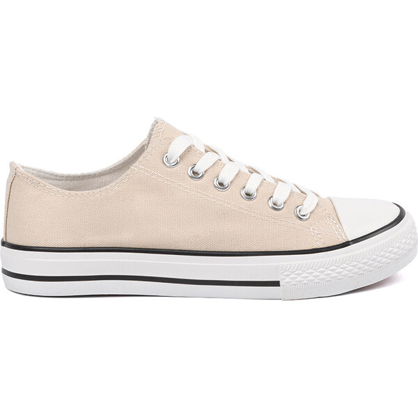 SHELOVET Svetlobéžové dámske plátené tenisky YL-90BE 66149760