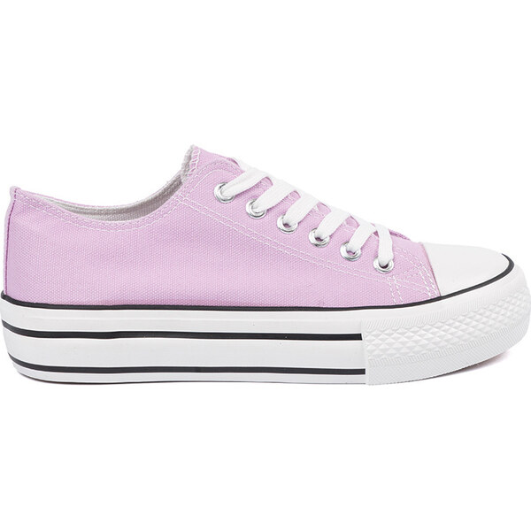 SHELOVET Ružové dámske tenisky na platforme WX-100P 66149764