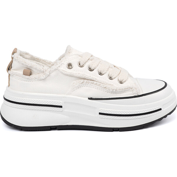 SHELOVET Biele dámske tenisky na platforme EV-316W 66149767