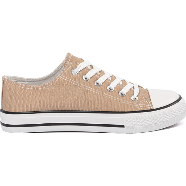 SHELOVET Klasické dámské béžové tenisky YL-90KH 66149783