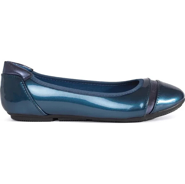 SHELOVET Tmavě modré metalické dámské baleríny A902-13NA 66149802