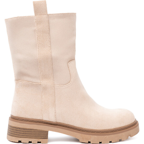 SHELOVET Smotanové dámske členkové topánky s hrubou podrážkou HO265BE 66150278