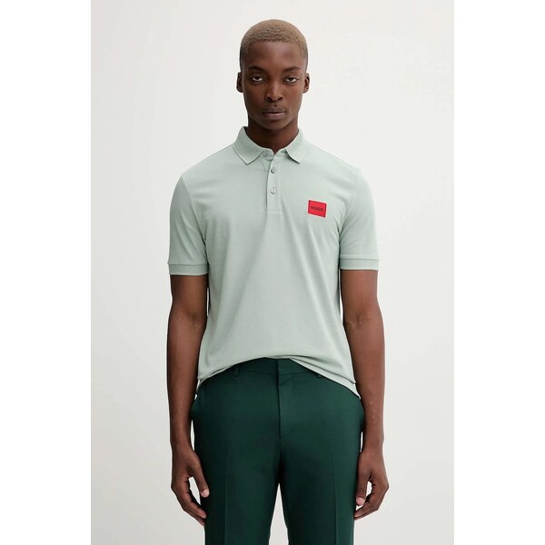 Bavlnené polo tričko HUGO Dereso222 65489515