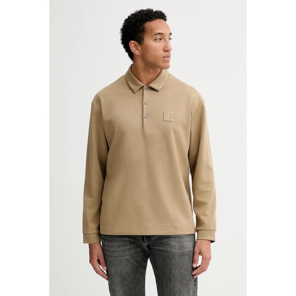 Tričko s dlhým rukávom s prímesou vlny Calvin Klein 66047730