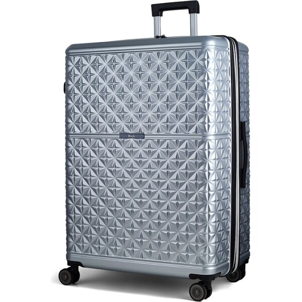 ROCK Plastový kufor Maya L - strieborná 67280321