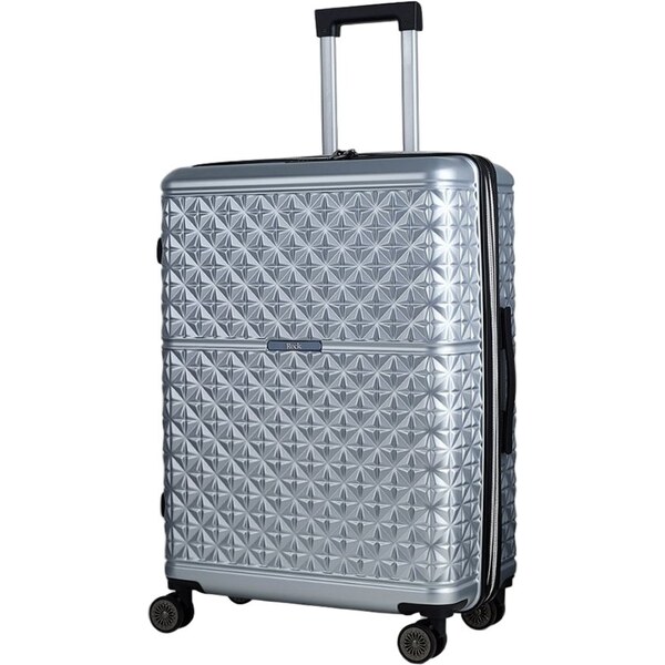 ROCK Plastový kufor Maya M - strieborná 67280327