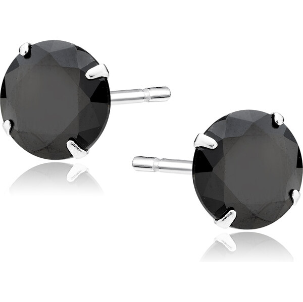 Olivie Strieborné náušnice BLACK 3596 66096634