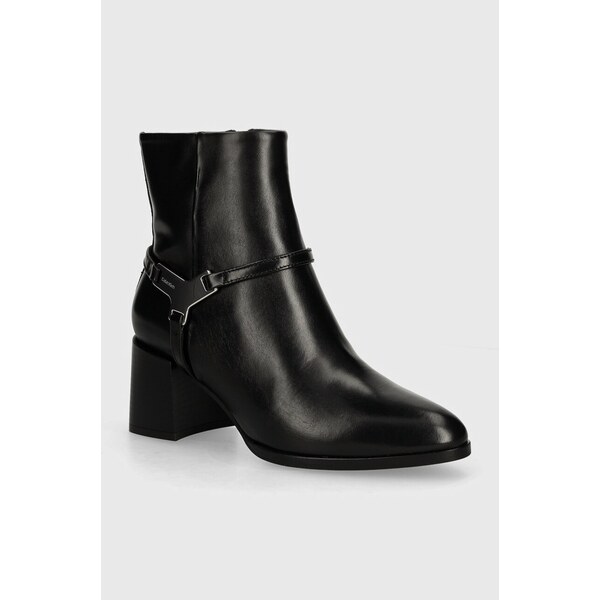 Kožené členkové topánky Calvin Klein ANKLE BOOT 55 W/HW LTH 57670305