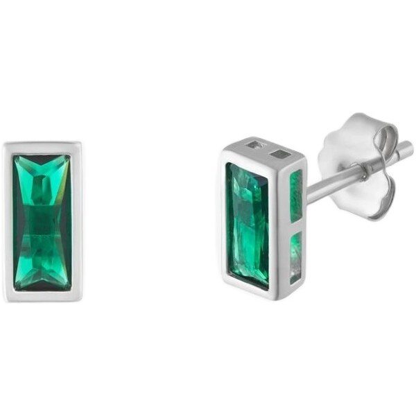 Preciosa Strieborné náušnice s kubickou zirkóniou Preciosa Eternal 66582127