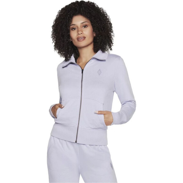 Skechers The Hoodless Hoodie Diamond Jacket W3JA262-LVLP Purple L 66102308