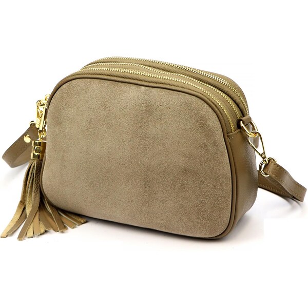 Malá dámska kožená taška z prírodnej brúsenej kože Luka 26-035 66102895