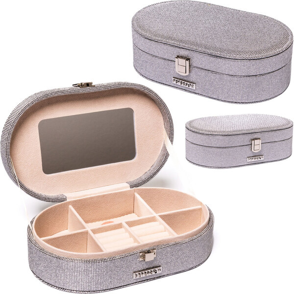 Elegantná strieborná šperkovnica s uzatváraním - Peterson 66102917