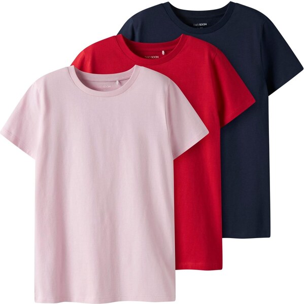 TWO SOON Tričko námornícka modrá / ružová / krvavo červená 66119856