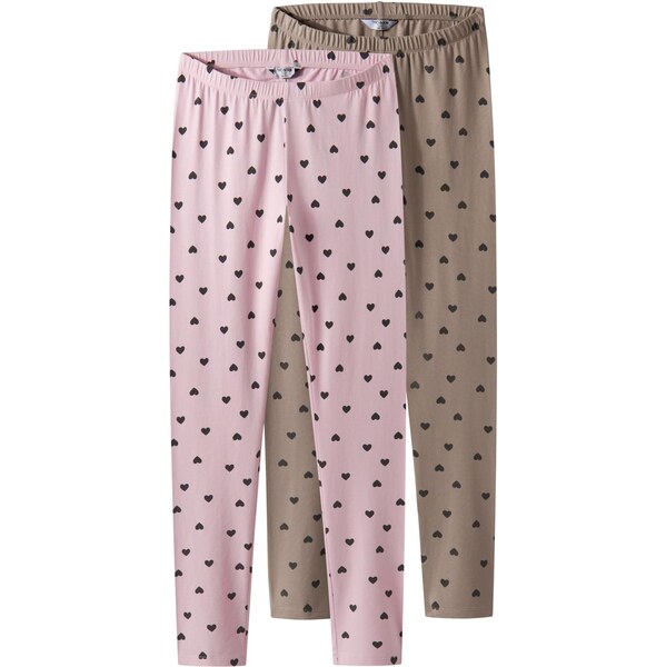 TWO SOON Legíny olivová / pastelovo ružová / čierna 66119862