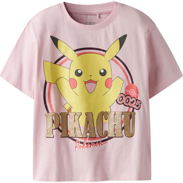 TWO SOON Tričko Pokémon žltá / zlatá / ružová / čierna 66119888