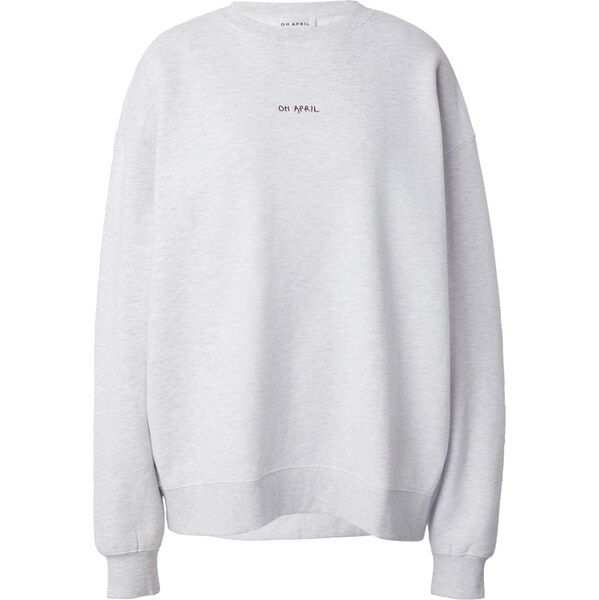 OH APRIL Mikina Magic sivá melírovaná / bordová 66105430