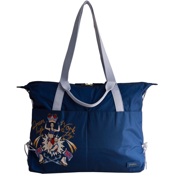 Cath Kidston Shopper svetlobéžová / námornícka modrá / koňaková / 66105477