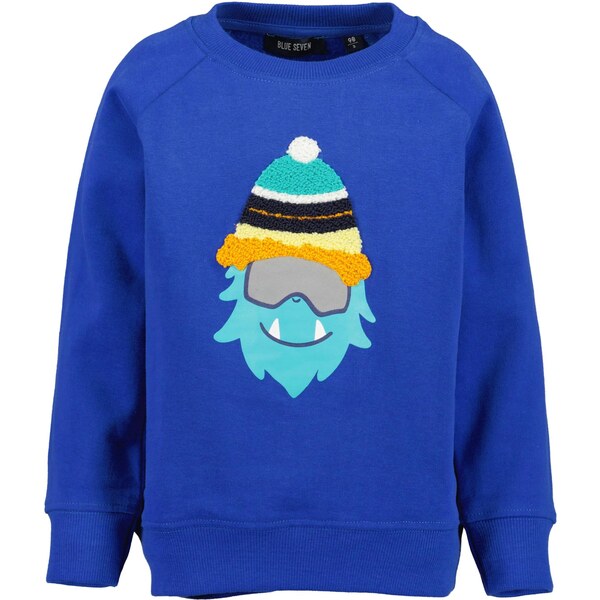 BLUE SEVEN Mikina tyrkysová / ultramarínová / svetlooranžová / čierna 66105542