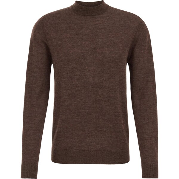 WE Fashion Sveter tmavohnedá 66105548