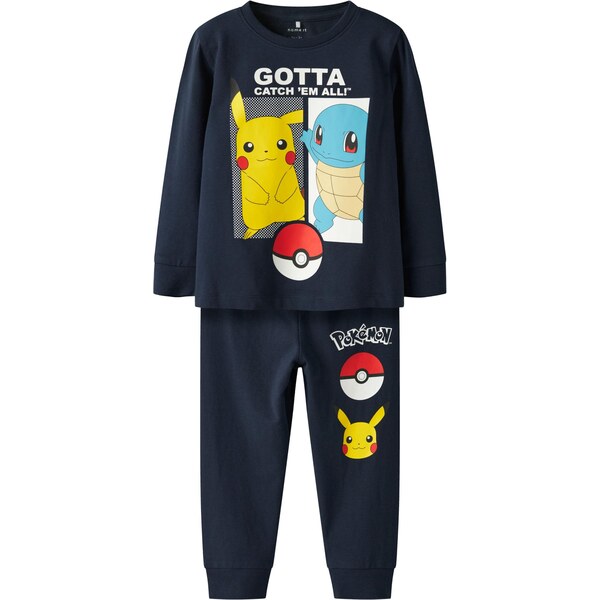 NAME IT Pyžamo NMMOstyr Pokemon námornícka modrá / azúrová / žltá / 66105600