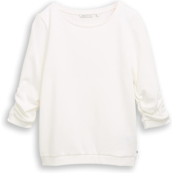 TOM TAILOR DENIM Mikina šedobiela 66105606