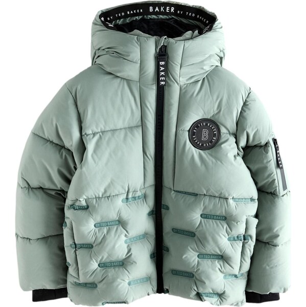 Baker by Ted Baker Zimná bunda zelená / mätová / čierna / biela 66105834