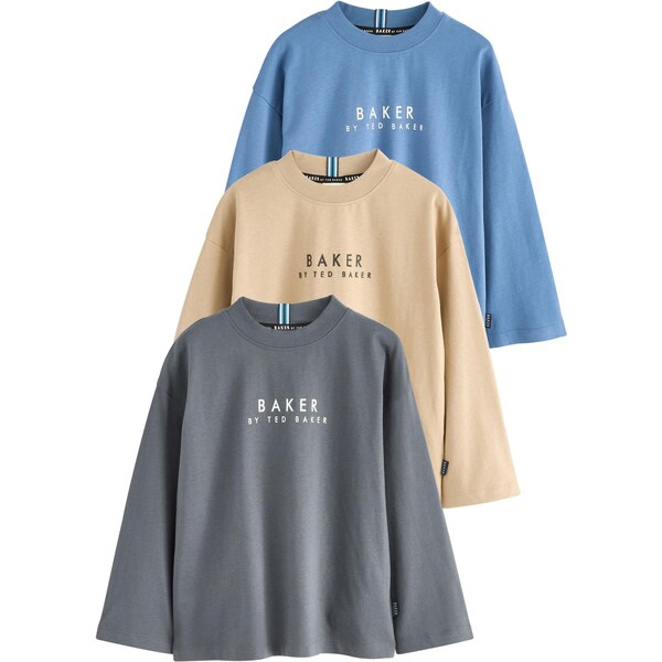 Baker by Ted Baker Tričko piesková / modrá / tmavosivá / biela 66105865