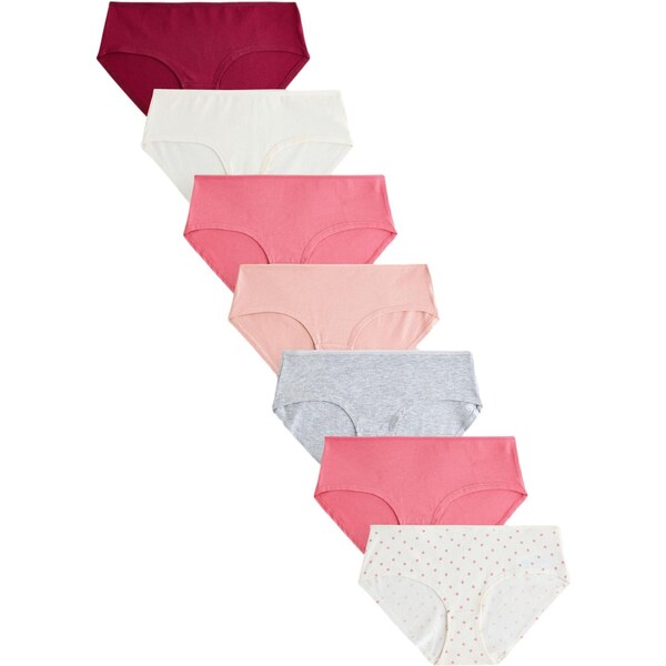 Next Nohavičky sivá melírovaná / farba lesného ovocia / púdrová / 66105906