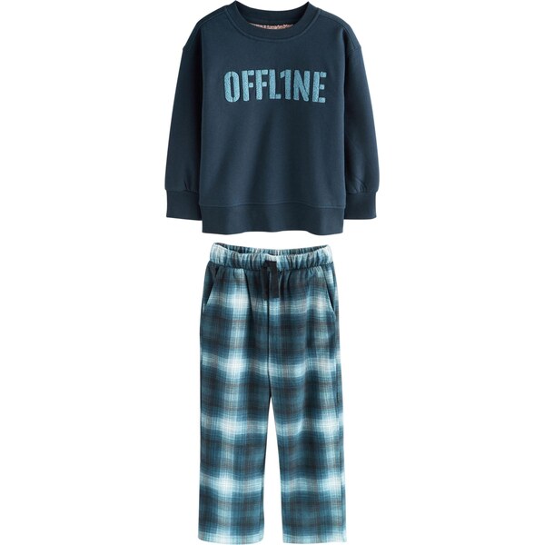 Next Pyžamo námornícka modrá / nebesky modrá 66105917