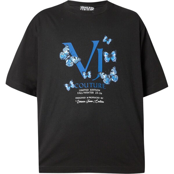 Versace Jeans Couture Tričko azúrová / kráľovská modrá / čierna / 66105939