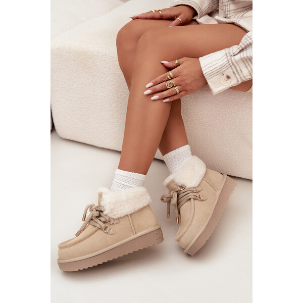 Dámske snehule z prírodného semišu D.Franklin 66108054