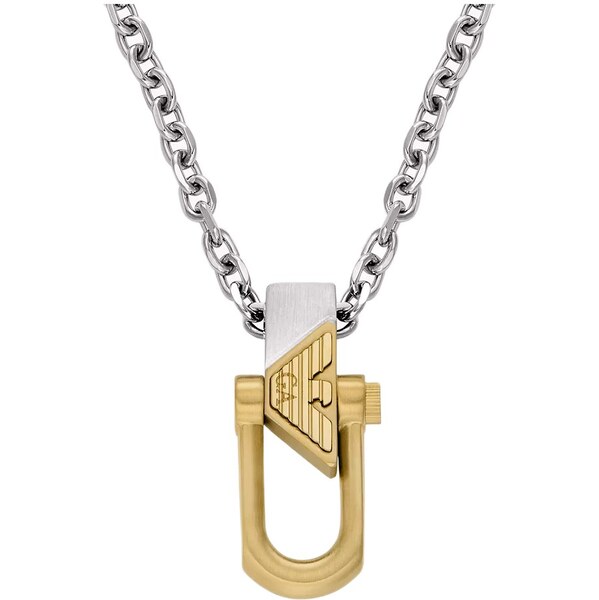 Emporio Armani Pánsky bicolor náhrdelník z ocele EGS3243040 66583695