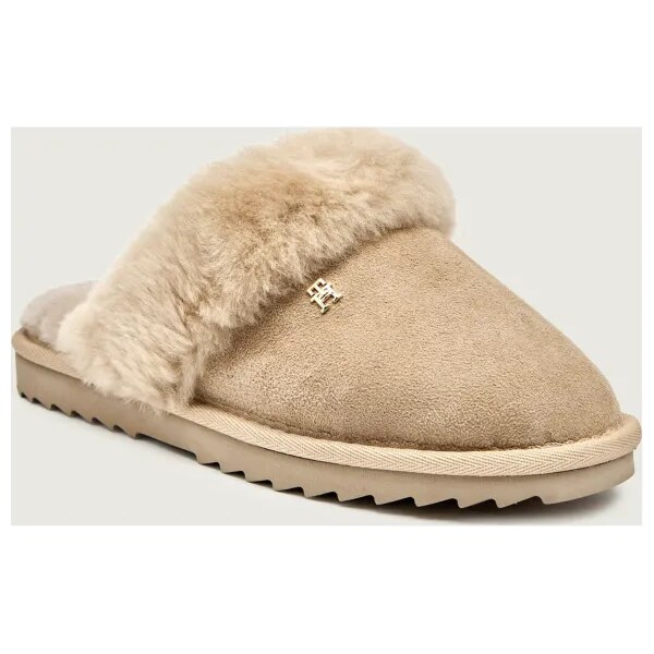 Tommy Hilfiger Domáca obuv | shearling | semiš | s prímesou vlny 66101678