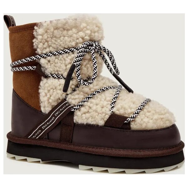 EMU Australia Snehule Blurred Teddy | shearling | skóra 66101659