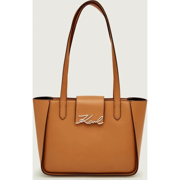 Karl Lagerfeld Kožená kabelka na rameno k/signature 66102795